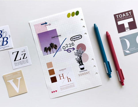 Alphabet & Color Sticker Pack | Deco Sticker | 52sheets