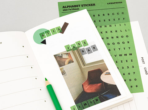 LIFE & PIECES Alphabet Sticker Pack
