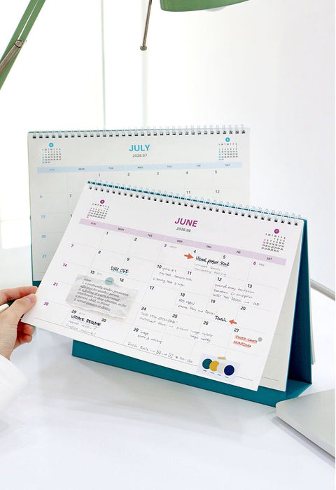 2026 PRISM Work Plan Desk Calendar (OCT.2025-DEC.2026) | Dated + Undated Planner