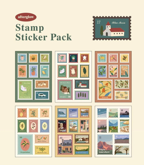 Afterglow Stamp Sticker Pack | 6sheets