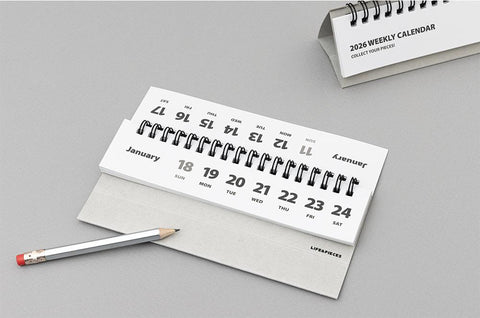 2026 Life&Pieces Desk Weekly Calendar