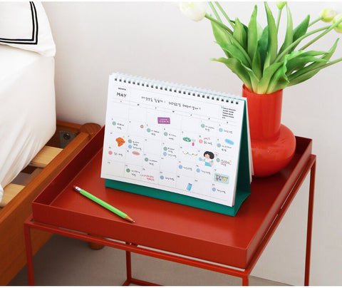 2026-2027 Desk Calendar + Undated Scheduler