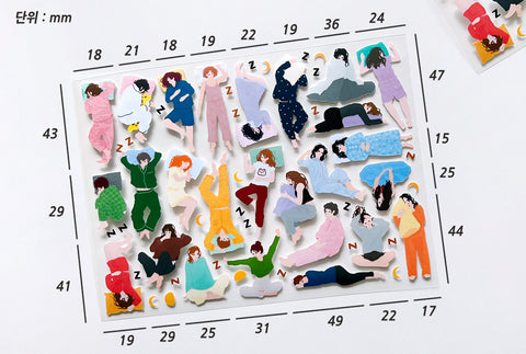Gesture_Sleep Seal Sticker