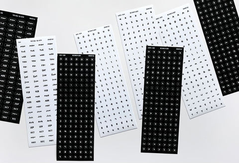 Small English Word Seal Sticker | 2sheets
