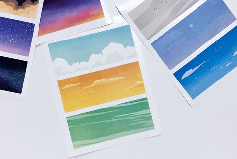 Background Sky Sticker Set | 10sheets