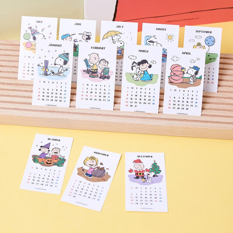 2026 Peanuts Snoopy Sticker Calendar