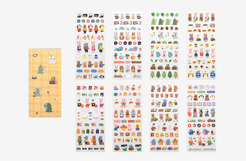 Diary Removable Seal Sticker Pack | 8sheets