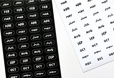 Day & Month Seal Stickers Pack | 2sheets