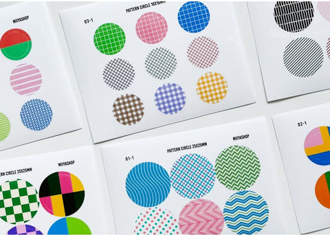 Pattern Circle Sticker Pack | 12sheets
