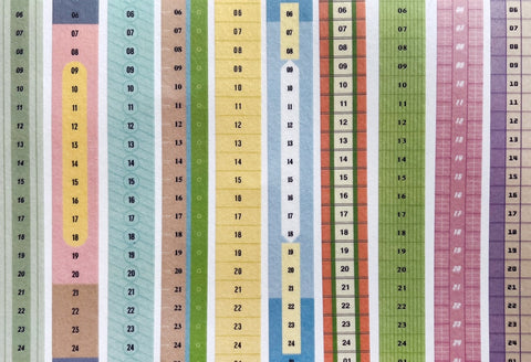 Timetable Masking Tape