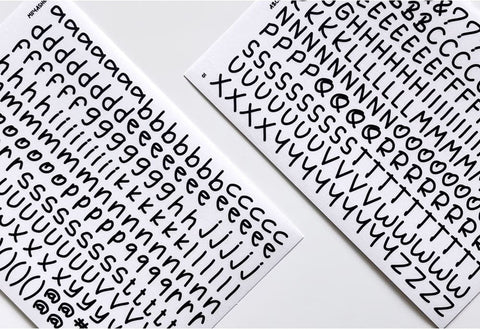 Crooked Alphabet Seal Sticker | Deco Sticker