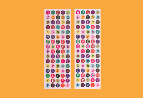 Retro Glitter Sticker Pack | 2sheets