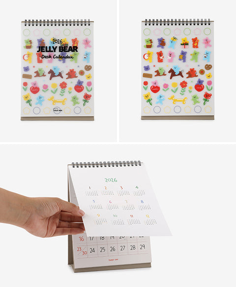 2026 Jelly Bear Desk Calendar