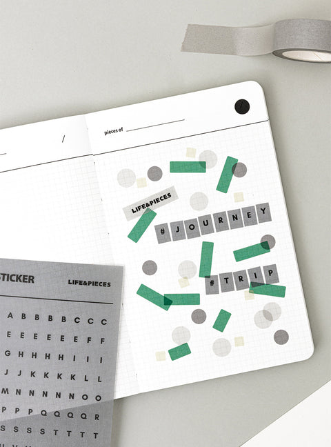 LIFE & PIECES Alphabet Sticker Pack