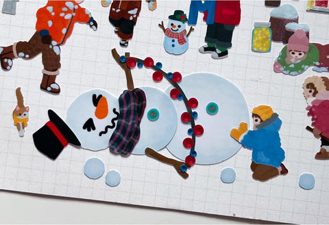 Snowman Seal Sticker | Deco Sticker
