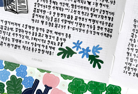 Flower Seal Sticker Set