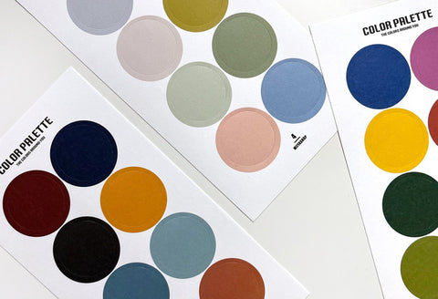 Color Palette Circle Sticker Pack | 8sheets