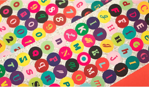 Retro Glitter Sticker Pack | 2sheets