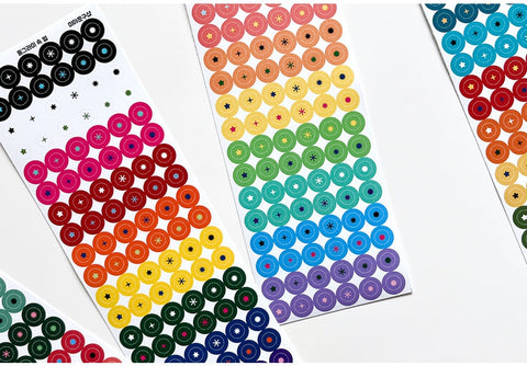 Star in a Circle Seal Sticker | Deco Sticker