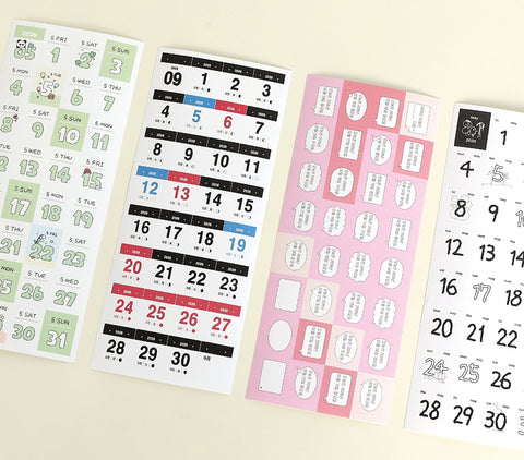 365 Days Calendar Sticker Pack | 18sheets