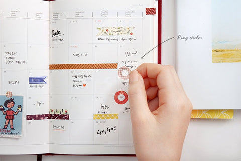 Petit Deco Stickers Pack VER.3 | 8sheets | Planner Diary Sticker