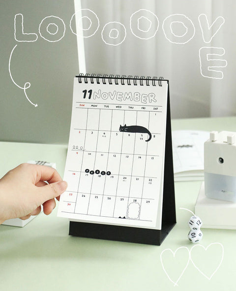 2026 Doodle Desk Calendar