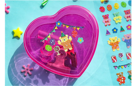 Luca Bear Seal Sticker Pack Set | 8sheets