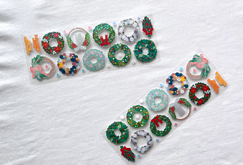Christmas Wreath Seal Sticker | Deco Sticker