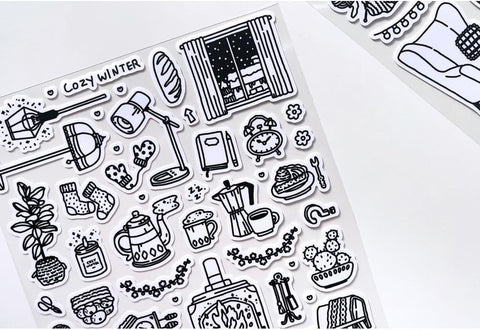 Warm Winter Line Seal Sticker | Deco Sticker