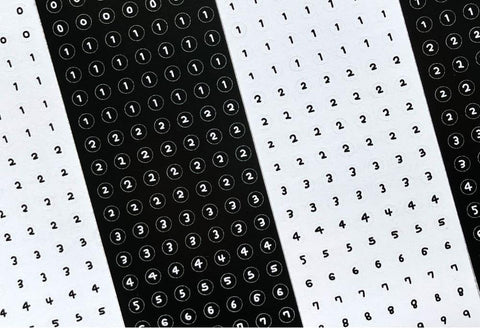 Number Stickers Pack | 2sheets