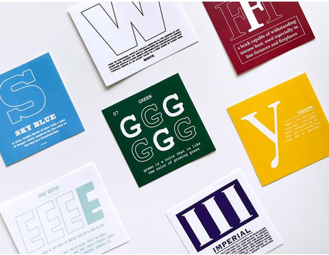 Alphabet & Color Sticker Pack | Deco Sticker | 52sheets