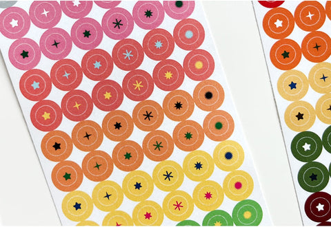 Star in a Circle Seal Sticker | Deco Sticker