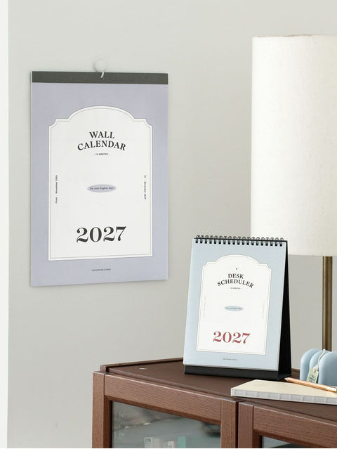 2027 Desk Calendar | Desk Scheduler 2027