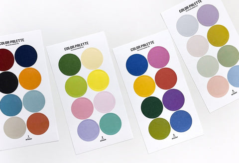 Color Palette Circle Sticker Pack | 8sheets