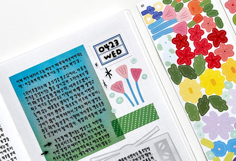 Flower Seal Sticker Set