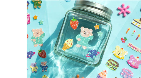 Luca Bear Seal Sticker Pack Set | 8sheets