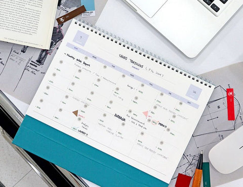 2026 PRISM Work Plan Desk Calendar (OCT.2025-DEC.2026) | Dated + Undated Planner
