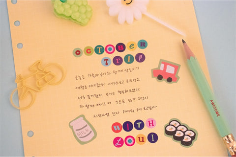 Retro Glitter Sticker Pack | 2sheets