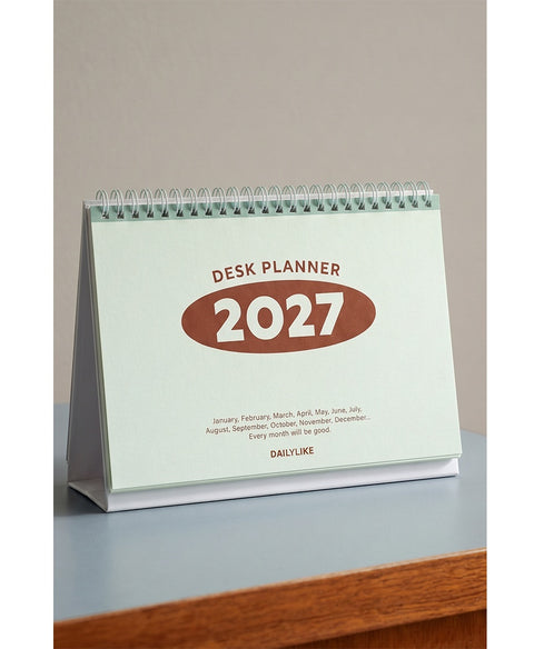 2027 Vintage A5 Desk Calendar