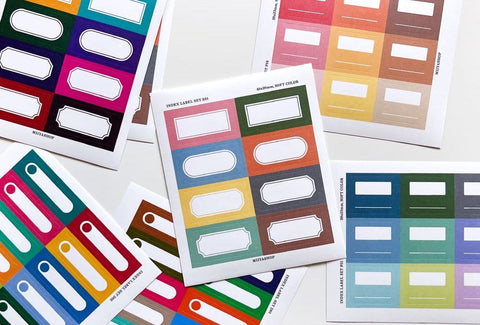 Index Label Sticker ver.4 | 12sheets