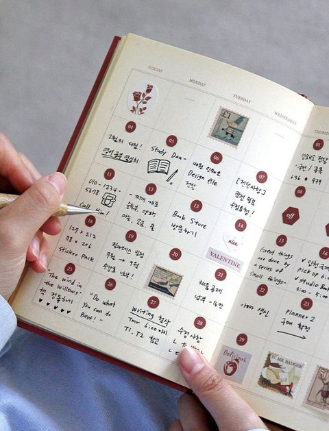 Month Week Day Antique Sticker Pack v.2 | 24sheets