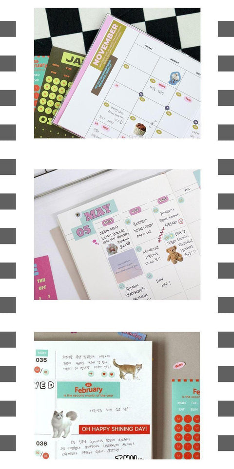 Month Week Day Sticker Pack v.1 | 24sheets