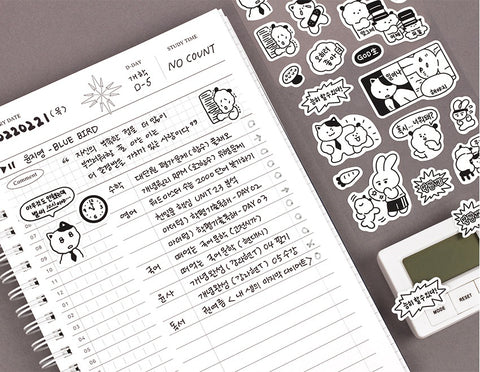 Black & White Sticker Pack | 4sheets