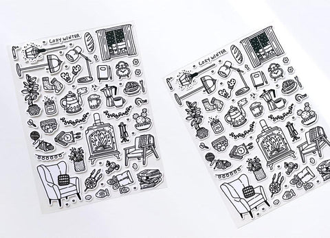 Warm Winter Line Seal Sticker | Deco Sticker