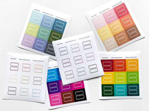 Index Label Sticker Pack | 12sheets