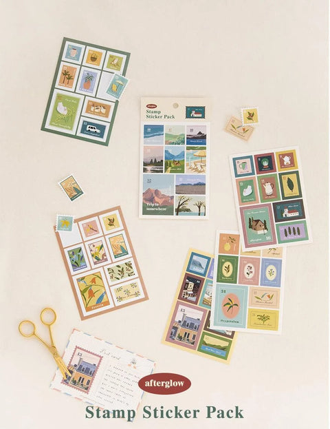 Afterglow Stamp Sticker Pack | 6sheets