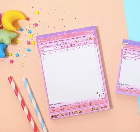 Moonlight Word Pink Memo Pad L
