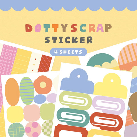 Dotty Scrap Deco Sticker | 4sheets