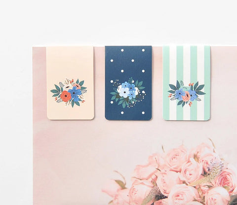 Magnetic Bookmarks 3P _ Bouquet ver.1