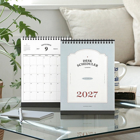 2027 Desk Calendar | Desk Scheduler 2027